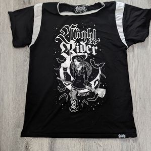 Killstar Night Rider Witch Tunic Tee Small Goth Emo Witchcore Oversized